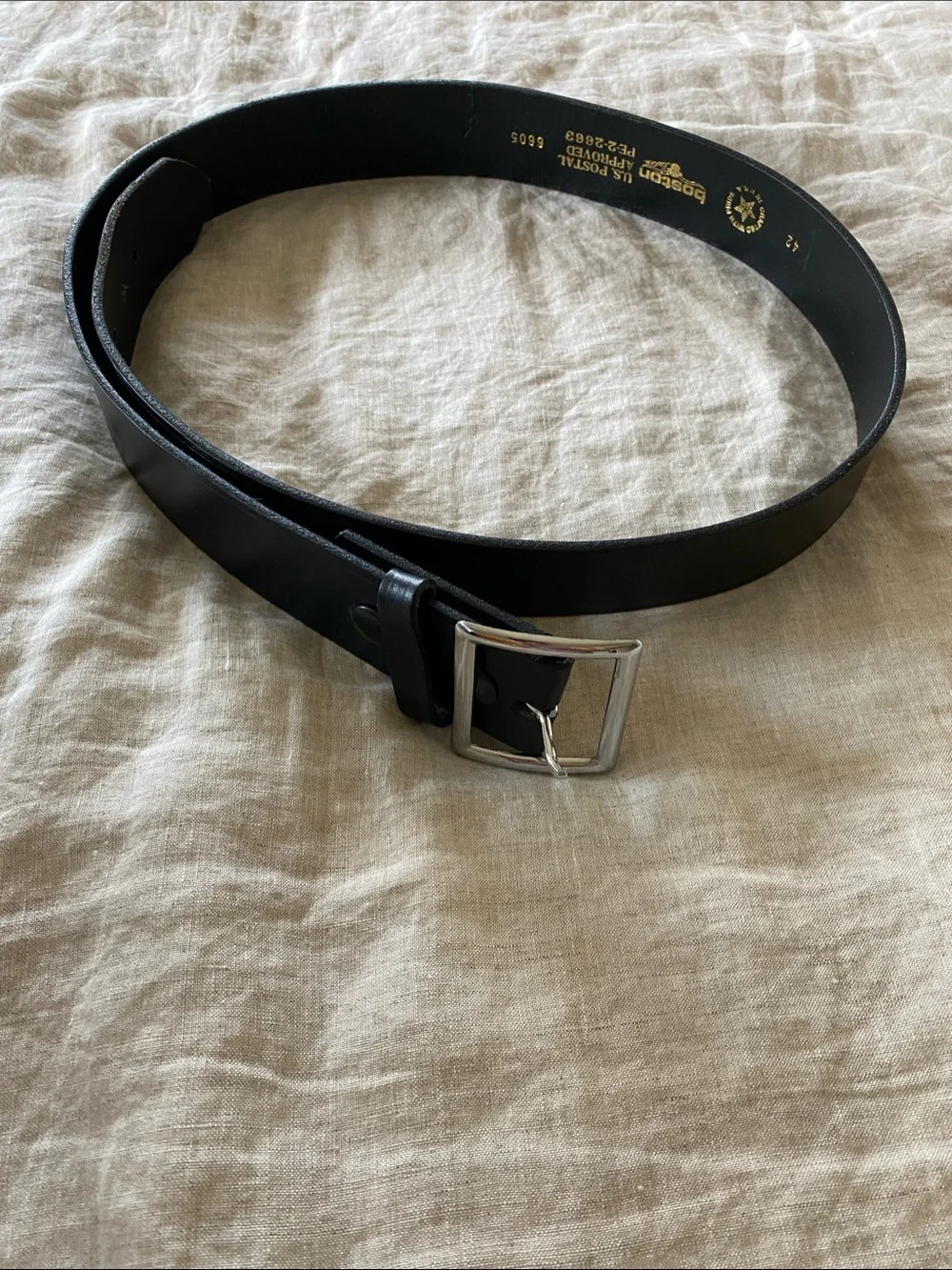 Referee Black Leather Men's Belt - Classic Black